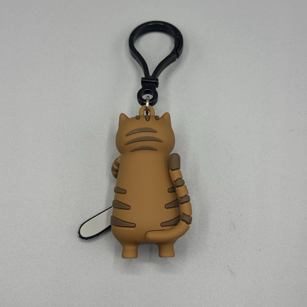 Horror Cats BROWN CHAINSAW TABBY Key Chain Hot Topic Exclusive New Open - Picture 2 of 4